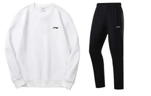 Li Ning Casual Sportswear Men's Crew Neck Moderate