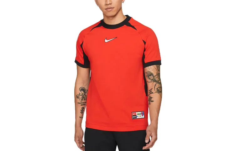 Nike Soccer Jerseys Men's Red Moderate Straight Fit