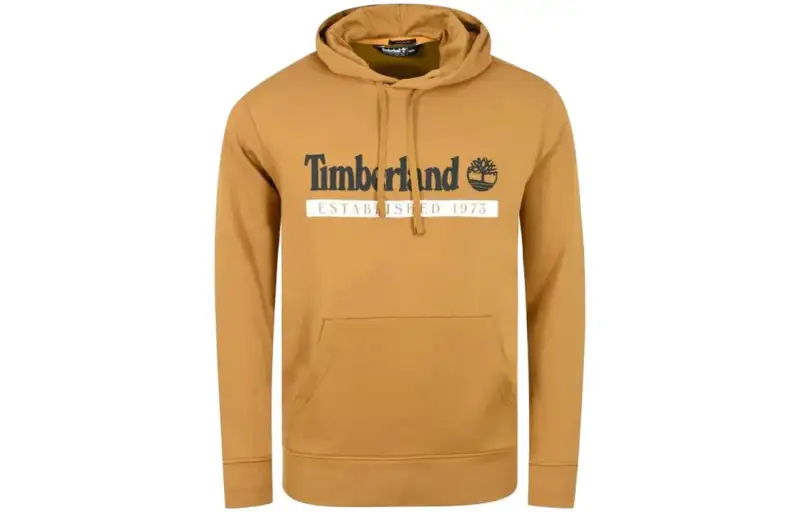 Timberland Casual Sportswear Men's Yellow Hooded Moderate