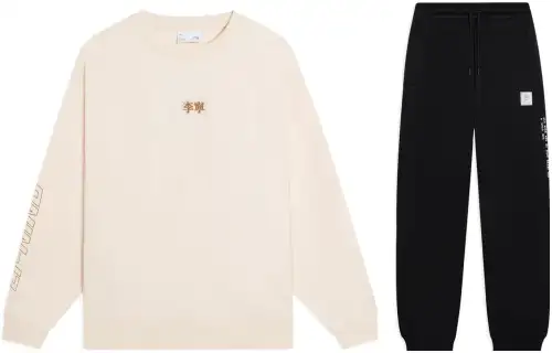 Li Ning Casual Sportswear Men's Crew Neck Moderate