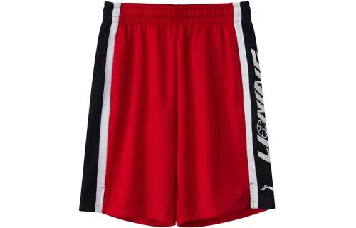 Li Ning Sports Basketball Collection Basketball Shorts Men's Red
