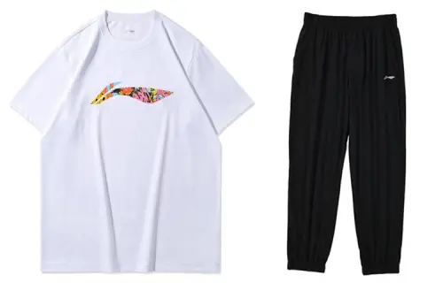 Li Ning Casual Sportswear Men's Crew Neck Moderate