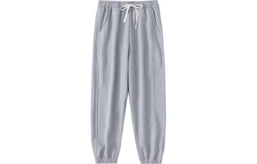 JEANSWEST Casual Pants Unisex Moderate Cuffed Pants