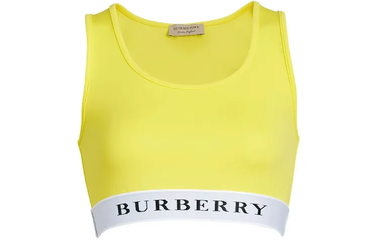 Burberry Tank Tops Women's Yellow Other