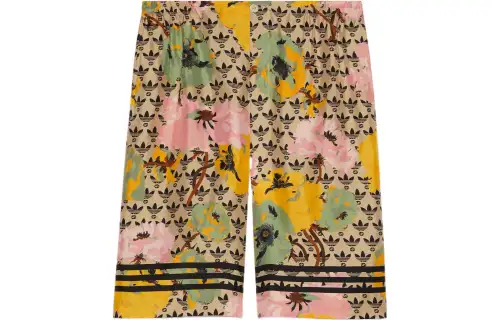 GUCCI x Adidas Originals SS23 Casual Shorts Men's Yellow