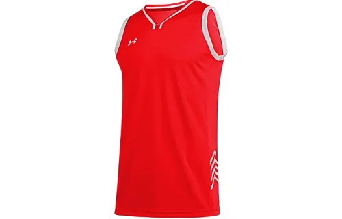 Under Armour Basketball Jerseys Men's Red Moderate Straight Fit