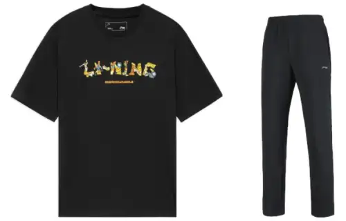 Li Ning Casual Sportswear Men's Crew Neck Moderate
