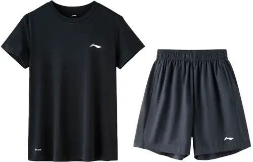 Li Ning Casual Sportswear Men's Black+Ink Gray