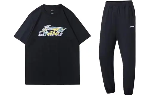 Li Ning Casual Sportswear Unisex Crew Neck Moderate