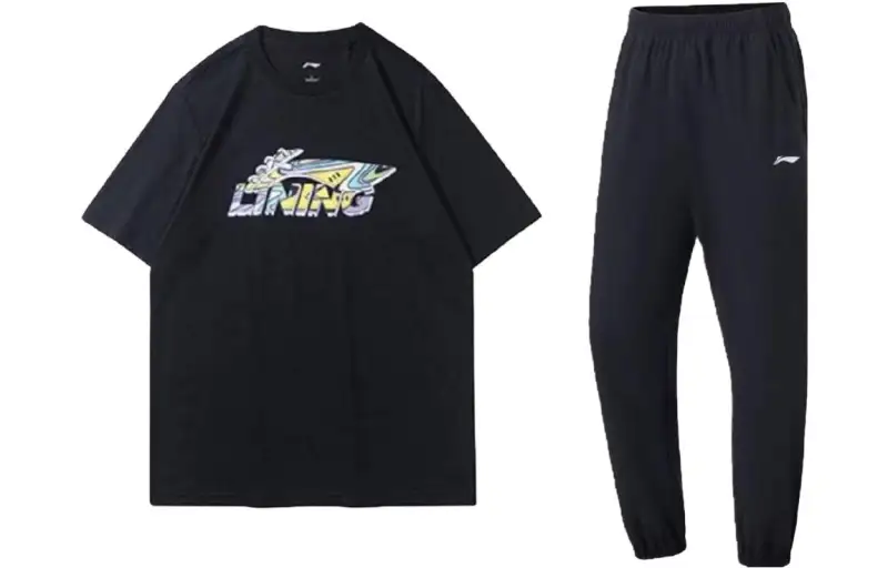 Li Ning Casual Sportswear Unisex Crew Neck Moderate