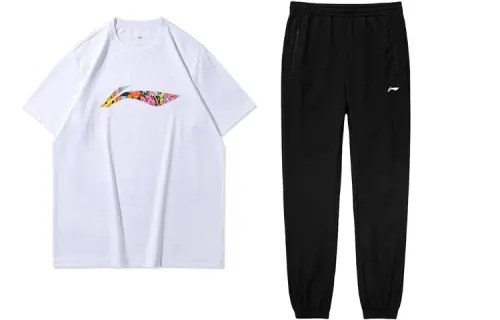 Li Ning Casual Sportswear Men's Crew Neck Moderate