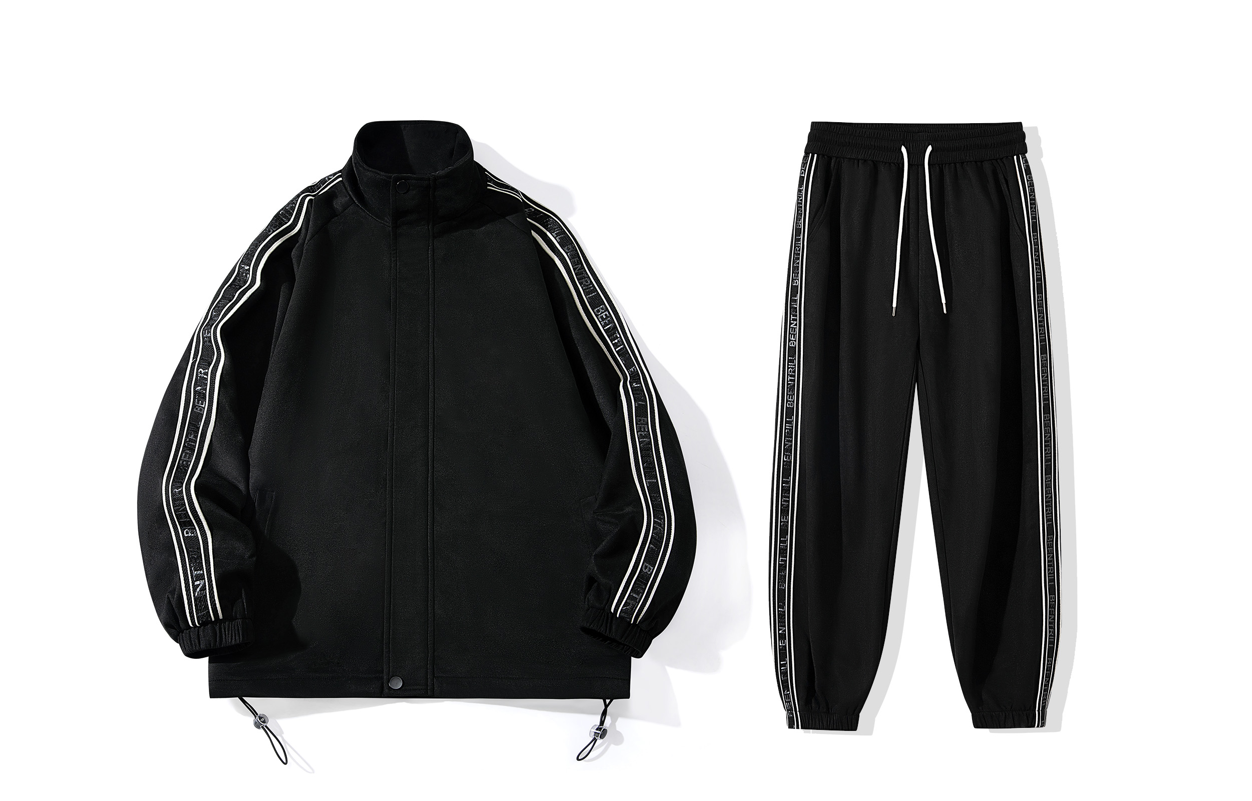 BEENTRILL Casual Sportswear Unisex Stand Collar Moderate