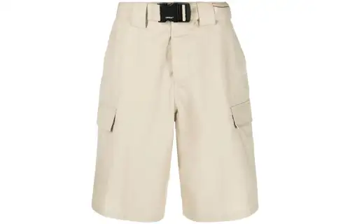 OFF-WHITE high-waisted Bermuda shorts