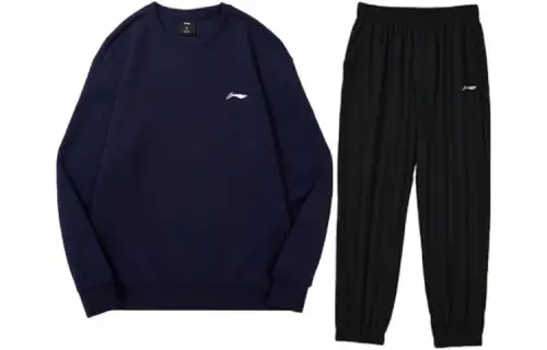 Li Ning Casual Sportswear Men's Crew Neck Moderate