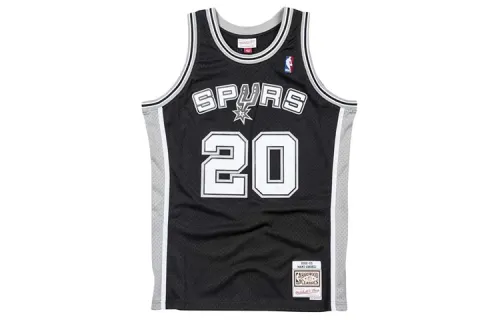 Mitchell & Ness NBA SW Fan Edition Jersey 02-03 Season San Antonio Spurs Manu Ginobili No. 20 Retro Sports Basketball Vest Men's Style