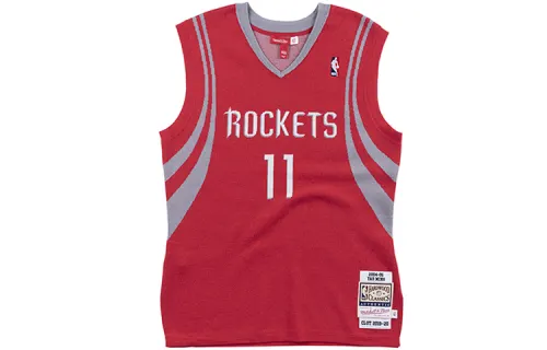 Mitchell & Ness NBA x CLOT joint model round neck style five straight basketball vest men's red