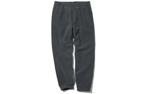 UNIQLO Solid Color Elastic Polar Fleece Windproof Sweatpants With Fleece Lining Casual Pants Men's Dark Gray