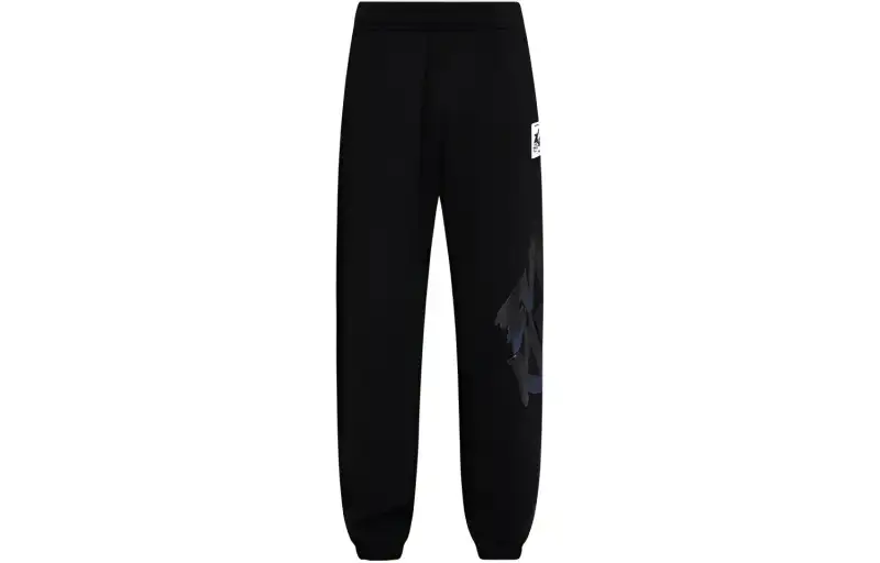 EVISU Casual Pants Men's Black Moderate Cuffed Pants