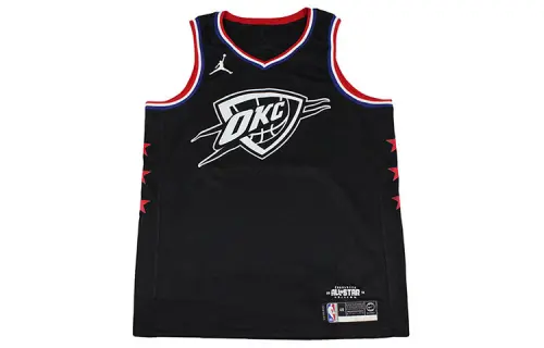 Nike Jersey Thunder NBA 2019 All-Star Russell Westbrook Westbrook Sports Sleeveless Basketball Vest Men's Black