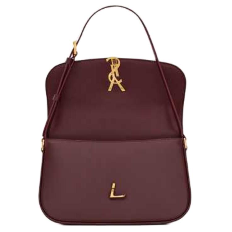 Женская сумка SAINT LAURENT YSL SOLFERINO (бордовый) — фото 4