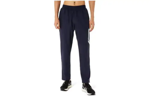 ASICS Casual Pants Men's Blue Moderate Straight Fit Pants