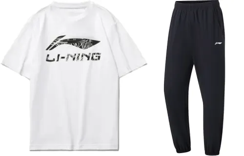 Li Ning Casual Sportswear Men's Crew Neck Moderate