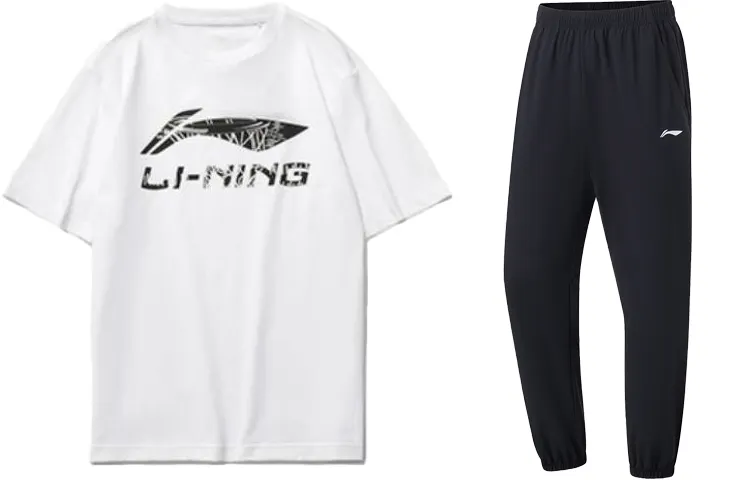 Li Ning Casual Sportswear Men's Crew Neck Moderate