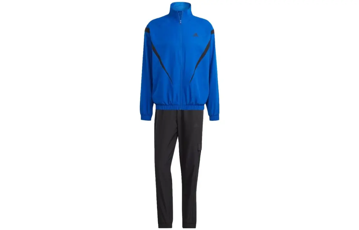 Adidas Casual Sportswear Sets Men's Stand Collar Moderate