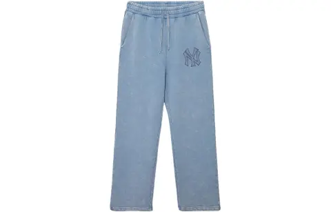New Era Casual Pants Unisex Denim Blue Moderate Wide Leg Pants