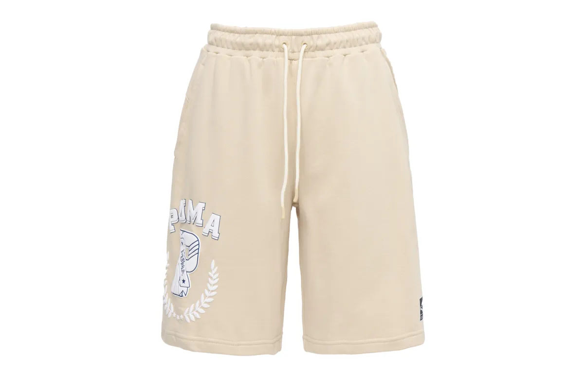 PUMA Casual Shorts Men's Khaki Moderate Straight Fit Pants