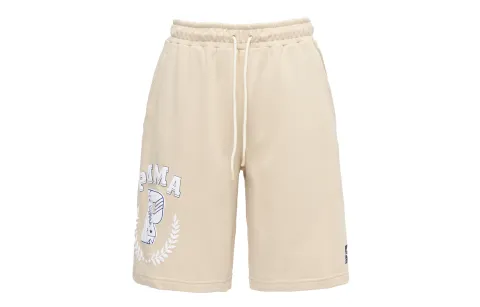 PUMA Casual Shorts Men's Khaki Moderate Straight Fit Pants