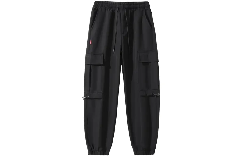JEANSWEST Casual Pants Unisex Thickened And Fleece Lined Cargo Pants
