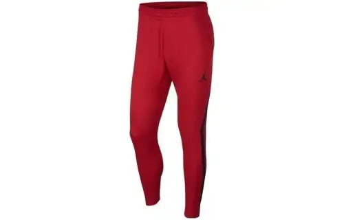 Jordan Casual Pants Men's Red Moderate Slim Fit Pants