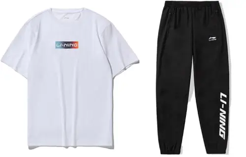 Li Ning Casual Sportswear Men's Crew Neck Moderate