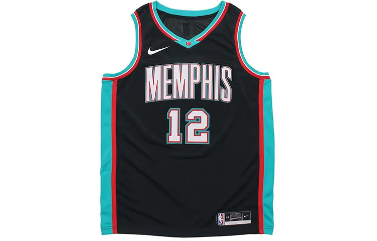 Nike X NBA Memphis Grizzlies Ja Morant 2020-21 Sports Jersey Black
