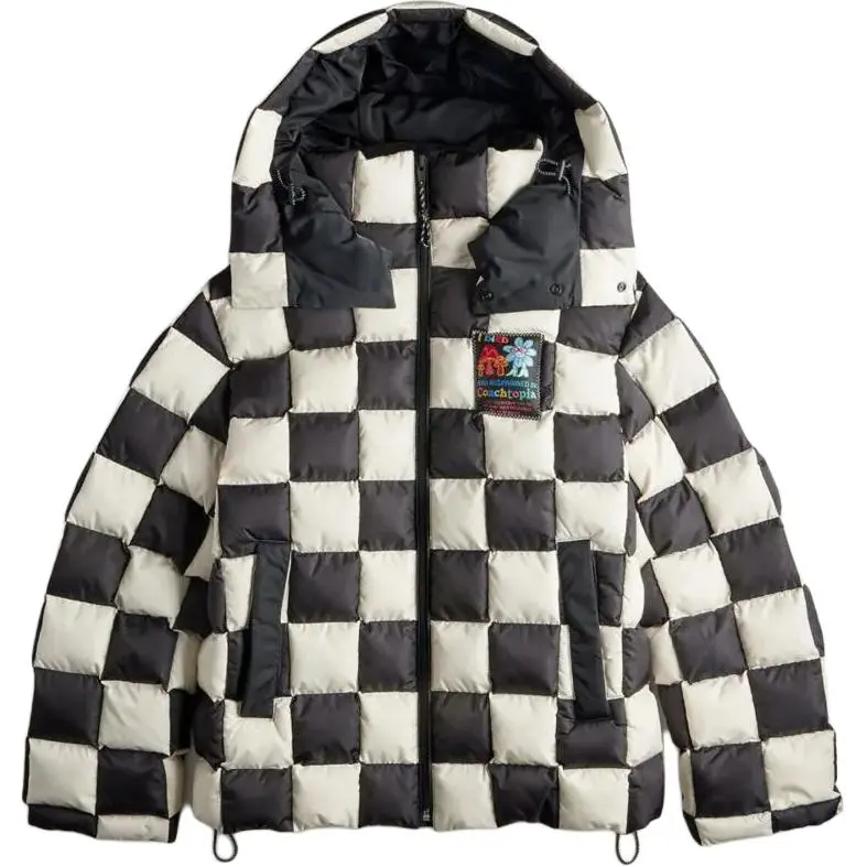 COACH FW24 Puffer Jacket Unisex Black White