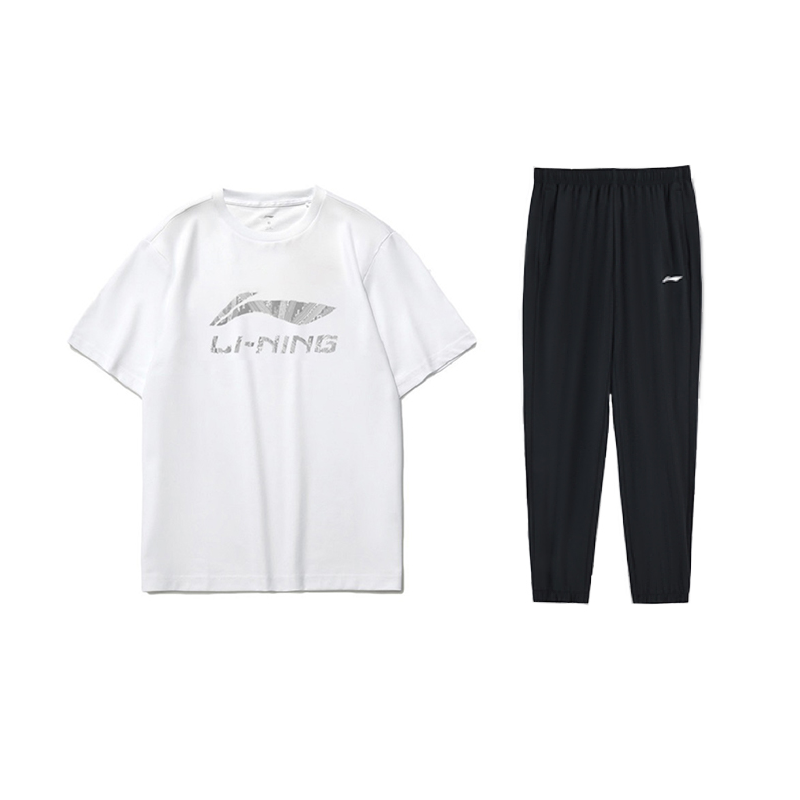 Li Ning Sports Life Collection Casual Sportswear Men’s Crew Neck Moderate