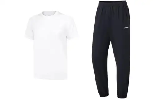 Li Ning Casual Sportswear Men's Crew Neck Moderate