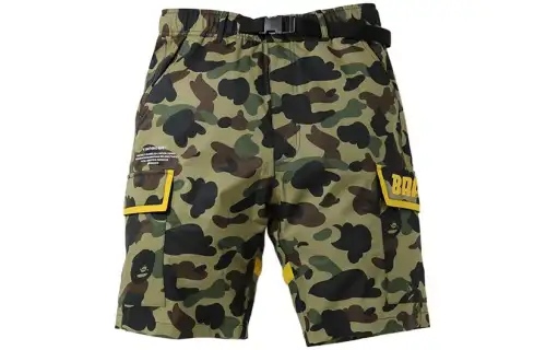 Bape 1st Camo Bape 2 Layer Utility Shorts