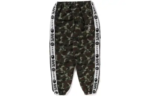 Bape X Saint Mxxxxxx Heart Camo Track Pants