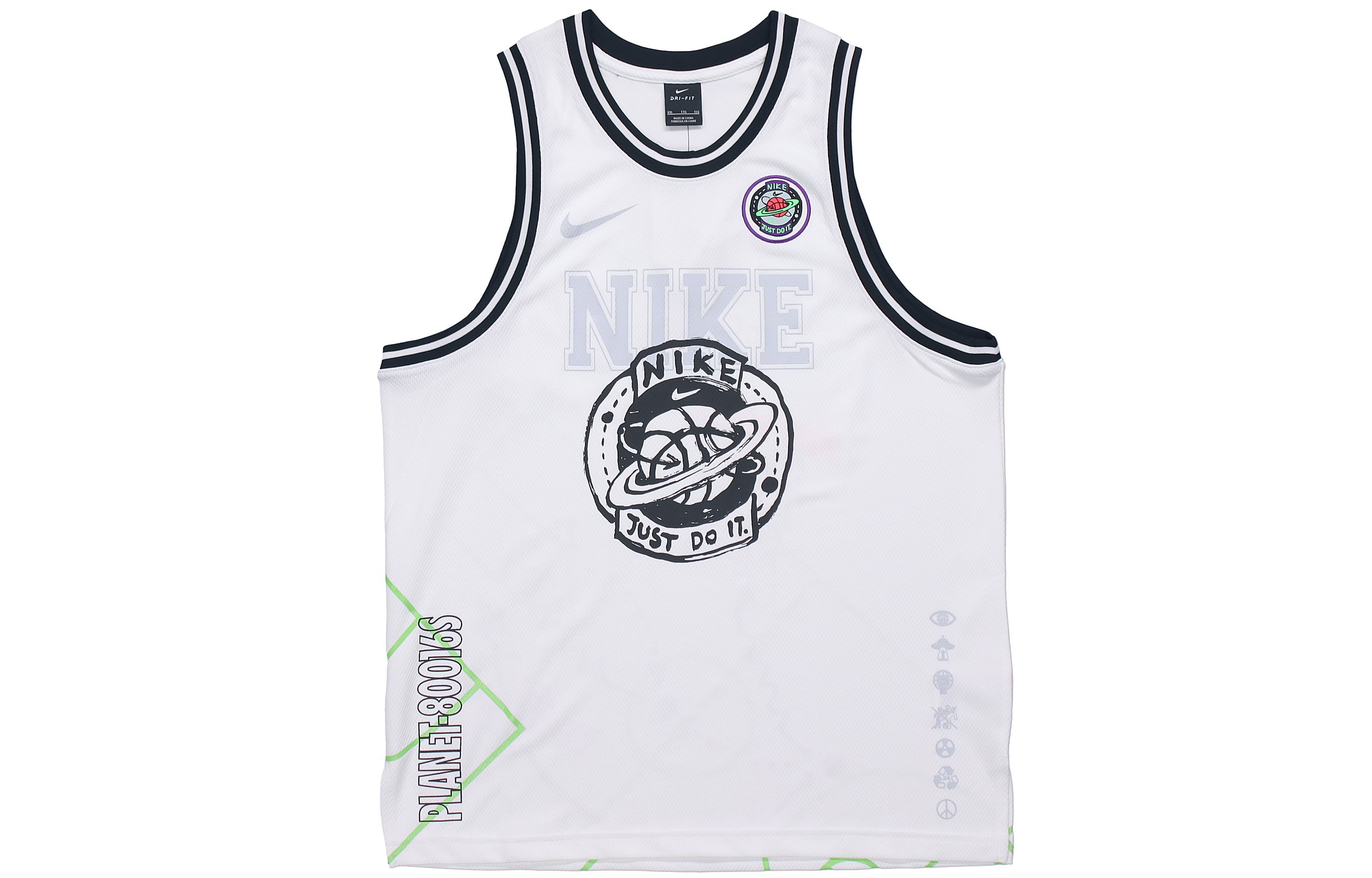 Nike DNA model, retro basketball uniform, basketball white vest, American style