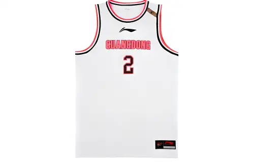 LiNing Li Ning SW Fan Edition 2021-2022 Season Guangdong Team Xu Jie No. 2 Home Breathable Quick-drying Basketball Vest Men's Standard White