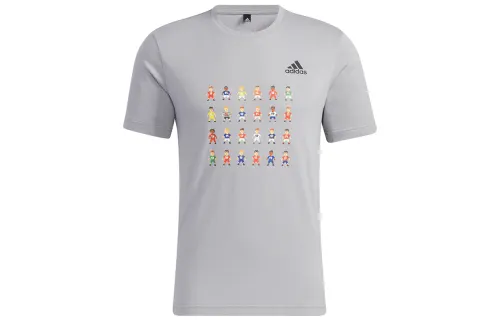 Adidas Soccer Jerseys Men's Gray Moderate Straight Fit