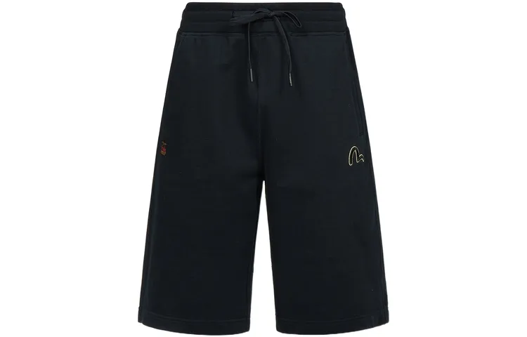 EVISU Casual Shorts Men's Black Thin