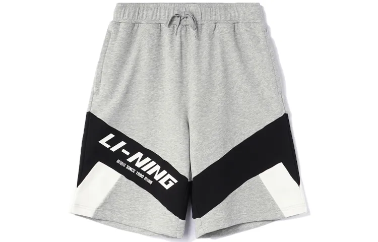 Li Ning Sports Fashion Collection Sports Shorts Men's Gray Moderate