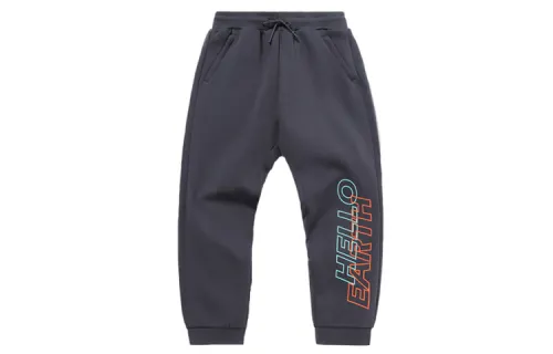 Li Ning CF Tracing Knitted Sweatpants Men's Ebony Black