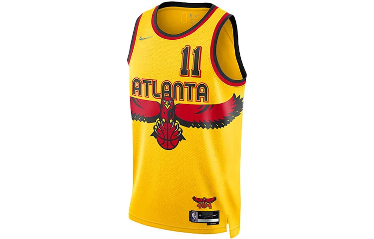 Nike Atlanta Hawks Trae Young City Edition Swingman Jersey Yellow