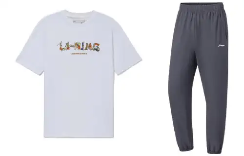 Li Ning Casual Sportswear Men's Crew Neck Moderate