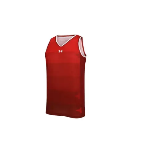 Under Armour Basketball Jerseys Men's Red Moderate Straight Fit
