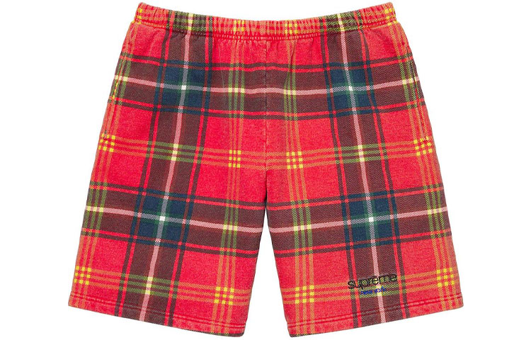 Supreme Plaid Sweatshort